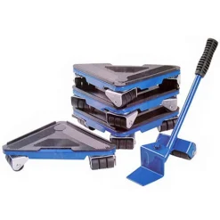 SOLLEVATORE MOBILI PESI LEVA A RULLO 4 BASI CON RUOTE PER TRASPORTI TRASLOCHI