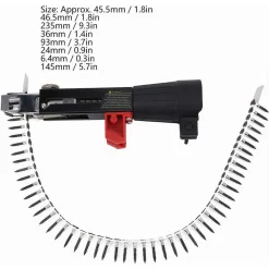 SPARACHIODI AUTOMATICA A CATENA PISTOLA A VITE ADATTATORE IN LEGA DI ALLUMINIO
