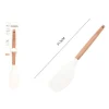 SPATOLA IN SILICONE MANICO LEGNO UTENSILE CUCINA DOLCI PASTICCERIA 31.5CM 50868