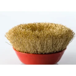 SPAZZOLA A TAZZA CONICA FILI ONDULATI IN OTTONE 75MM X SMERIGLIATRICE ANGOLARE