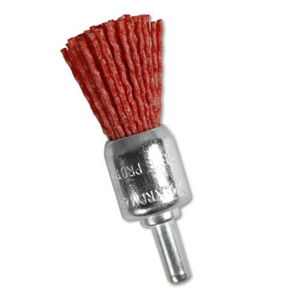 SPAZZOLA ABRASIVA A PENNELLO FILI IN NYLON 4500 RPM PER TRAPANO ATTACCO 6MM 0767