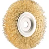 SPAZZOLA CIRCOLARE 5'' DISCO FILI ACCIAIO 125MM PER SMERIGLIATRICE MOLA DA BANCO