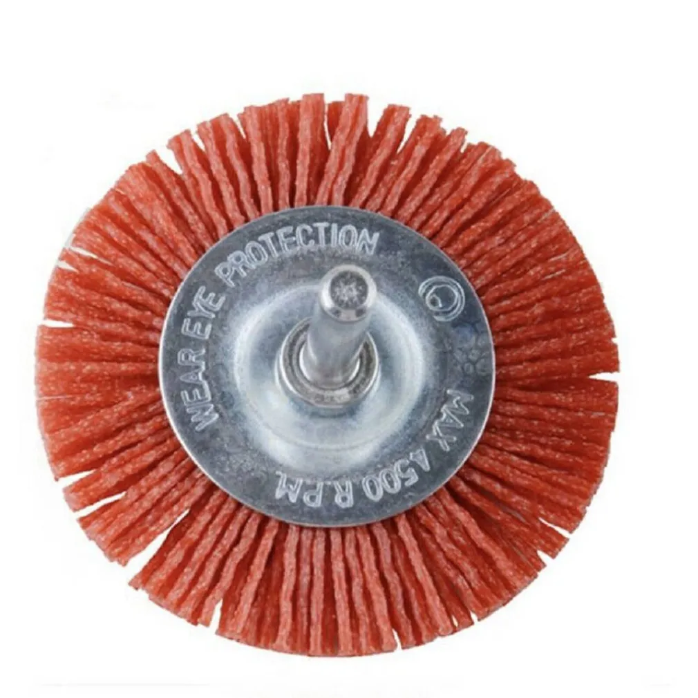 SPAZZOLA PER LUCIDARE FILI NYLON PUNTA ABRASIVA LEVIGARE PUNTE PER TRAPANO 63MM