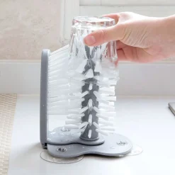 SPAZZOLA PER PULIZIA BOTTIGLIA LAVATAZZINE TAZZA BICCHIERE LAVELLO CUCINA CASA