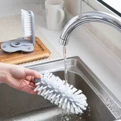 SPAZZOLA PER PULIZIA BOTTIGLIA LAVATAZZINE TAZZA BICCHIERE LAVELLO CUCINA CASA