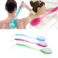 SPAZZOLA PER SCHIENA IN PLASTICA ACCESSORI BAGNO MANICO LUNGO PER MASSAGGIARE CORPO 52604