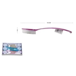 SPAZZOLA PER SCHIENA IN PLASTICA ACCESSORI BAGNO MANICO LUNGO PER MASSAGGIARE CORPO 52604