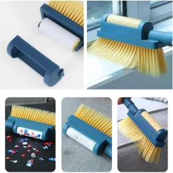 SPAZZOLA PULIZIA LETTO DIVANO SCOPA MANUALE SETOLE MORBIDE PER POLVERE CAPELLI