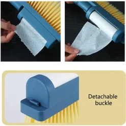 SPAZZOLA PULIZIA LETTO DIVANO SCOPA MANUALE SETOLE MORBIDE PER POLVERE CAPELLI