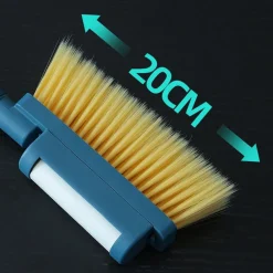 SPAZZOLA PULIZIA LETTO DIVANO SCOPA MANUALE SETOLE MORBIDE PER POLVERE CAPELLI