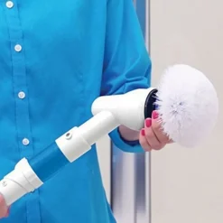 SPAZZOLONE SPAZZOLA ROTANTE CORDLESS RICARICABILE PER PULIZIA PIASTRELLE BAGNO