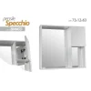 SPECCHIERA PENSILE SPECCHIO MOBILETTO PARETE BAGNO ARMADIETTO 73X12X63CM 808975