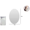 SPECCHIO ADESIVO FORMA OVALE ADESIVA MURALE ARREDAMENTO CASA 40 X 60 CM
