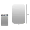 SPECCHIO ADESIVO FORMA RETTANGOLARE ADESIVA MURALE ARREDAMENTO CASA 20X30CM