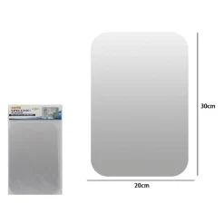 SPECCHIO ADESIVO FORMA RETTANGOLARE ADESIVA MURALE ARREDAMENTO CASA 20X30CM