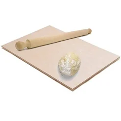 SPIANATOIA DA CUCINA PER IMPASTARE IN LEGNO CON MATTARELLO STENDI PASTA 58X38CM