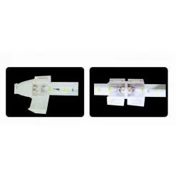 SPINA PER STRISCE STRIP LED 220V DA 16 MM RADDRIZZATORE CON PRESA S-16MM-220V