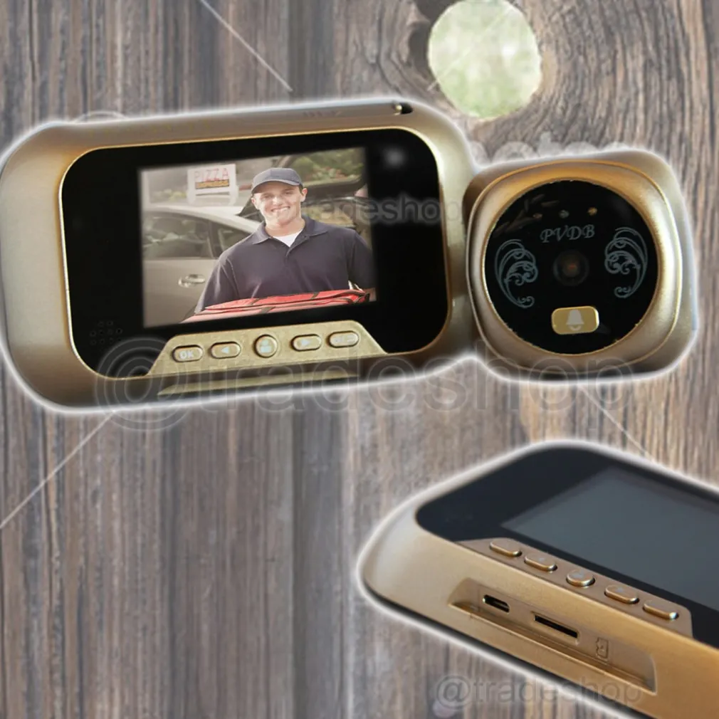 SPIONCINO ELETTRONICO PER PORTA CON DISPLAY LCD TF CARD TELECAMERA CAMPANELLO