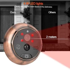 SPIONCINO ELETTRONICO WIFI DIGITALE SCHERMO 4.3'' CAMPANELLO ELETTRONICO CW432