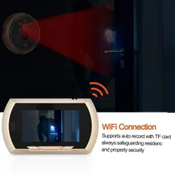 SPIONCINO ELETTRONICO WIFI DIGITALE SCHERMO 4.3'' CAMPANELLO ELETTRONICO CW432