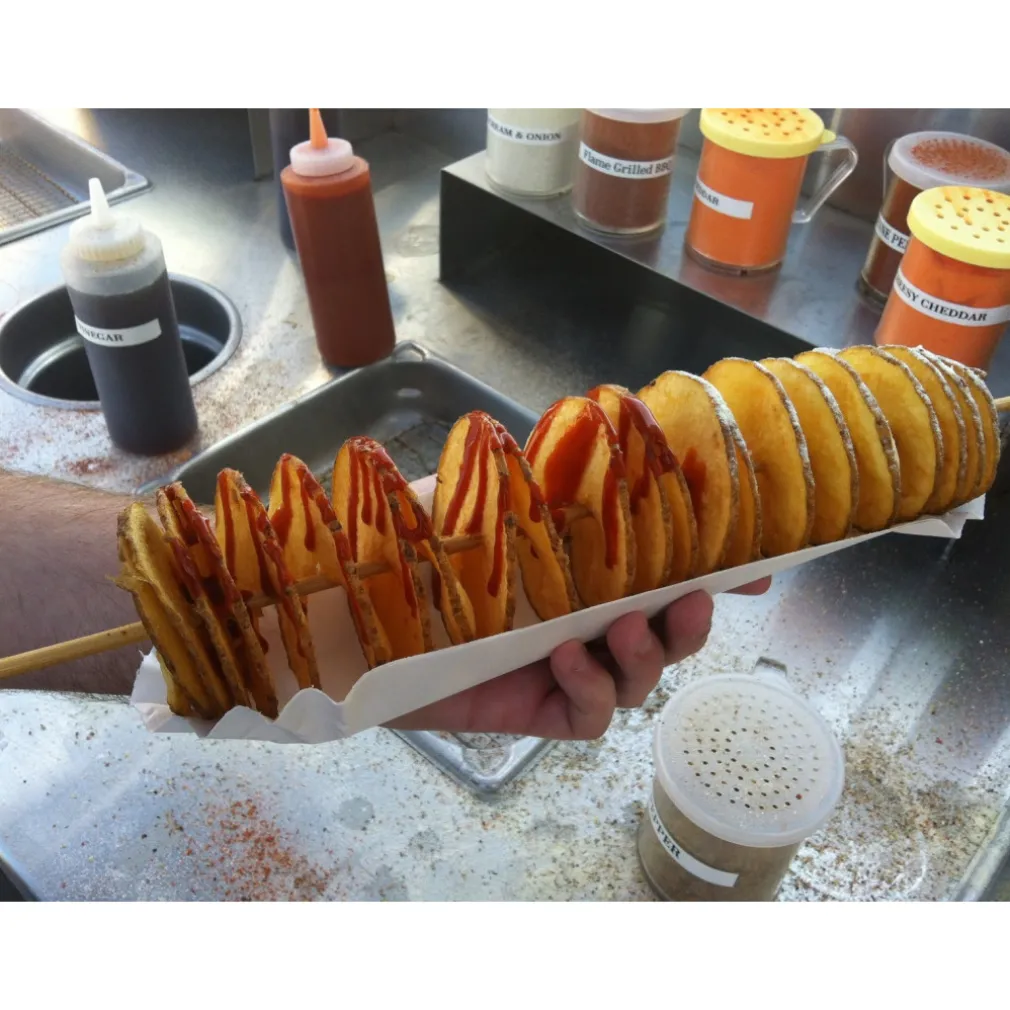 SPIRAL POTATO SLICER CUTTER PATATE CHIPS TAGLIA AFFETTA SPIRALE RICCIOLO TAGLIO