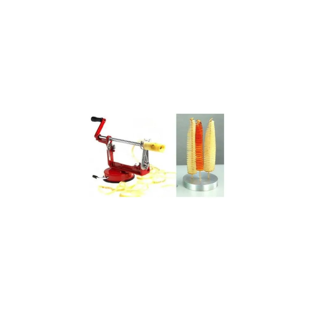 SPIRAL POTATO SLICER CUTTER PATATE CHIPS TAGLIA AFFETTA SPIRALE RICCIOLO TAGLIO