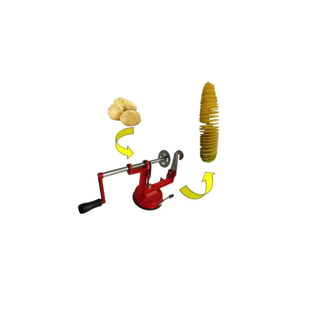 SPIRAL POTATO SLICER CUTTER PATATE CHIPS TAGLIA AFFETTA SPIRALE RICCIOLO TAGLIO