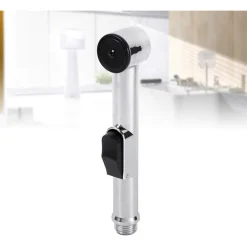 SPRUZZATORE DOCCETTA PER BIDET WC DOCCIA VASCA BAGNO PULIZIA 18 CM SILVER 87548