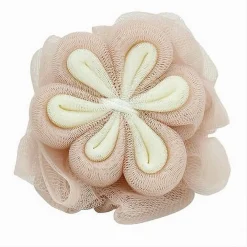 SPUGNA A RETE BAGNO PER DOCCIA CON FIORE MORBIDA ESFOLIANTE SCRUBBER ROSA 79583