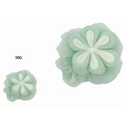 SPUGNA A RETE BAGNO PER DOCCIA CON FIORE MORBIDA ESFOLIANTE SCRUBBER VERDE 79584
