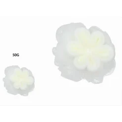 SPUGNA A RETE DA BAGNO DOCCIA CON FIORE MORBIDA ESFOLIANTE SCRUBBER BIANCA 79582