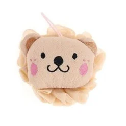 SPUGNA A RETE PER DOCCIA BAGNO SPUGNETTA ESFOLIANTE PELLE CORPO CON CAGNOLINO 10772