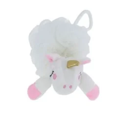 SPUGNA A RETINA PER DOCCIA BAGNO SPUGNETTA ESFOLIANTE PELLE CORPO CON UNICORNO 87249