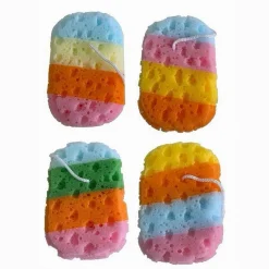 SPUGNA CORPO BAGNO DOCCIA CORDA MORBIDA MASSAGGIO TONIFICANTE MULTICOLORE 79233