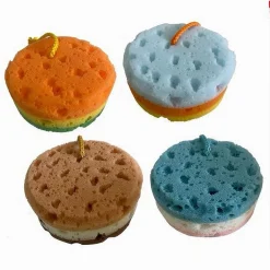 SPUGNA CORPO BAGNO DOCCIA CON CORDINO MORBIDA TONDO MASSAGGIO TONIFICANTE 79238