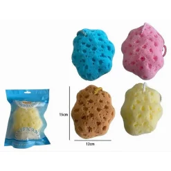 SPUGNA CORPO BAGNO DOCCIA CORDINO MORBIDA MASSAGGIO TONIFICANTE COLORATA 79239