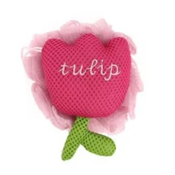 SPUGNA DOCCIA A RETE BAGNO ESFOLIANTE PELLE CORPO CON FIORE DI TULIPANO ROSA 10771