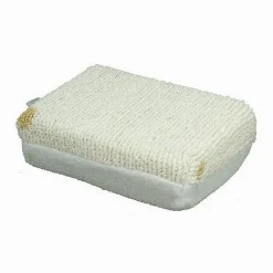 SPUGNA DOCCIA ESFOLIANTE TONICA RILASSA PER CURA PELLE CORPO BAGNO BIANCA 79636