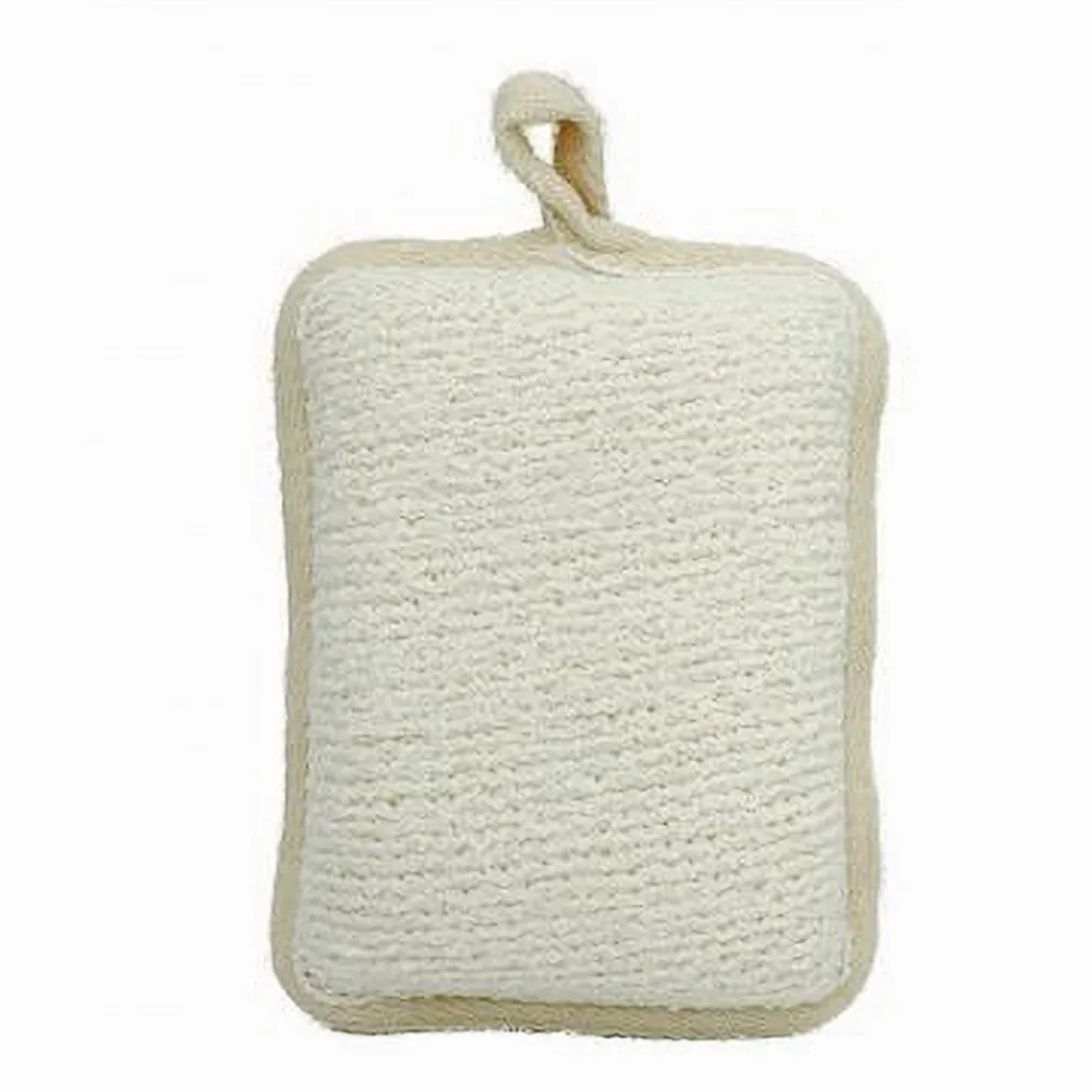 SPUGNA DOCCIA ESFOLIANTE BAGNO PER CURA CORPO BOMBATA 13X9.5X4.5CM BEIGE 79651