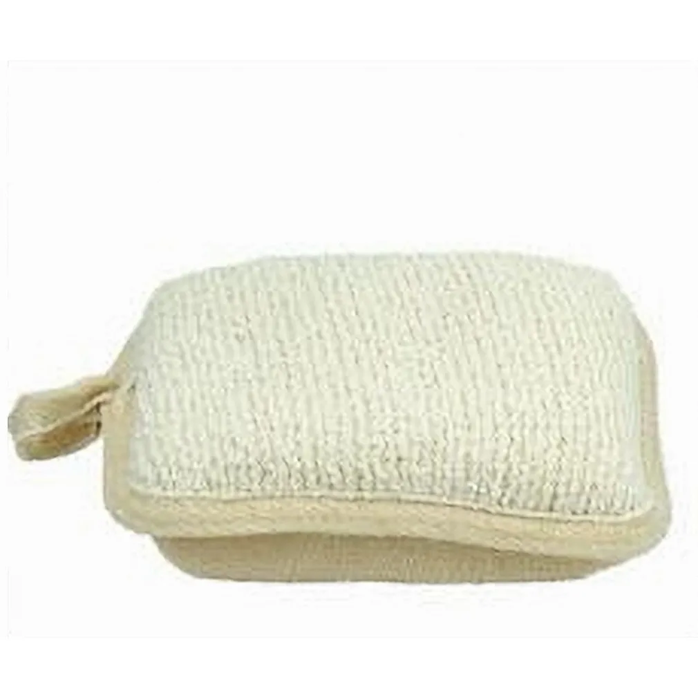 SPUGNA DOCCIA ESFOLIANTE BAGNO PER CURA CORPO BOMBATA 13X9.5X4.5CM BEIGE 79651