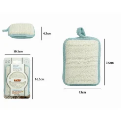 SPUGNA DOCCIA ESFOLIANTE BAGNO PER CURA CORPO BOMBATA 13X9.5X4.5CM AZZURRO 79652