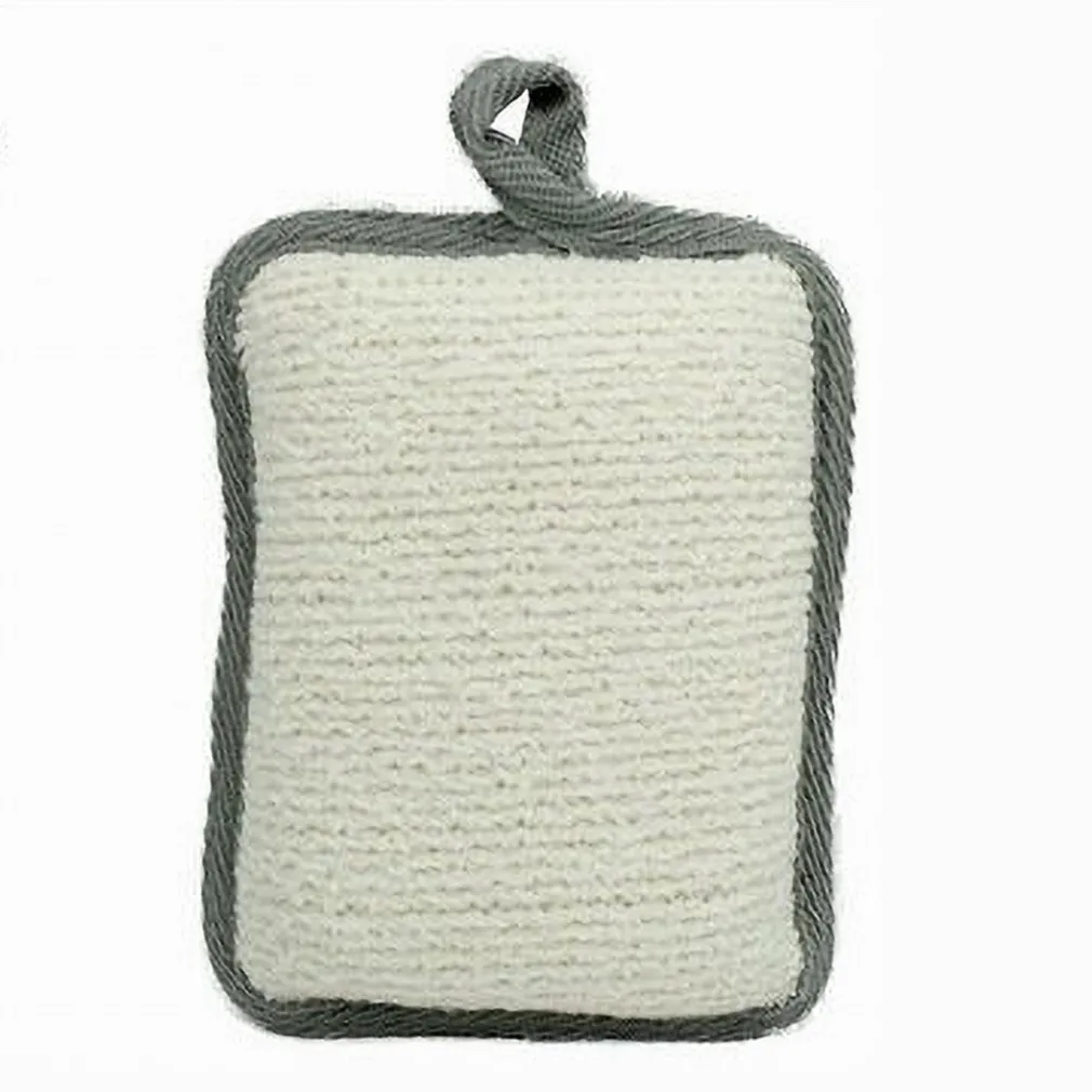 SPUGNA DOCCIA ESFOLIANTE BAGNO PER CURA CORPO BOMBATA 13X9.5X4.5 CM GRIGIO 79653