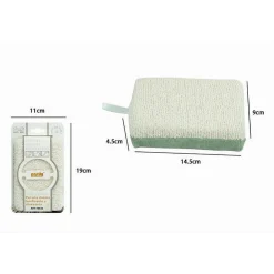 SPUGNA DOCCIA ESFOLIANTE TONICA RILASSA PER CURA PELLE CORPO BAGNO VERDE 79638