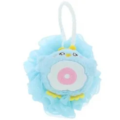 SPUGNA DOCCIA SPUGNETTA A RETE BAGNO PELLE CORPO CON PULCINO COLORATO LETTERA 10779