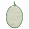 SPUGNA PER DOCCIA BAGNO ESFOLIANTE CURA DI PELLE CORPO 13X18CM VERDE OVALE 79644