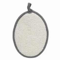 SPUGNA PER DOCCIA BAGNO ESFOLIANTE CURA PELLE CORPO 13 X 18CM GRIGIA OVALE 79647