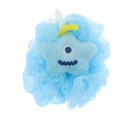 SPUGNA PER DOCCIA SPUGNETTA A RETE BAGNO PELLE CORPO CON STELLINA COLORATA 10780