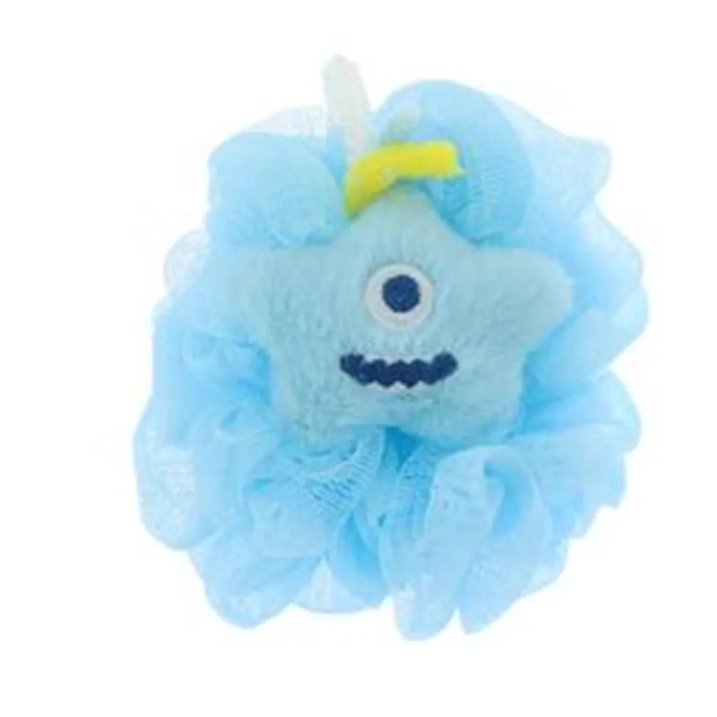 SPUGNA PER DOCCIA SPUGNETTA A RETE BAGNO PELLE CORPO CON STELLINA COLORATA 10780