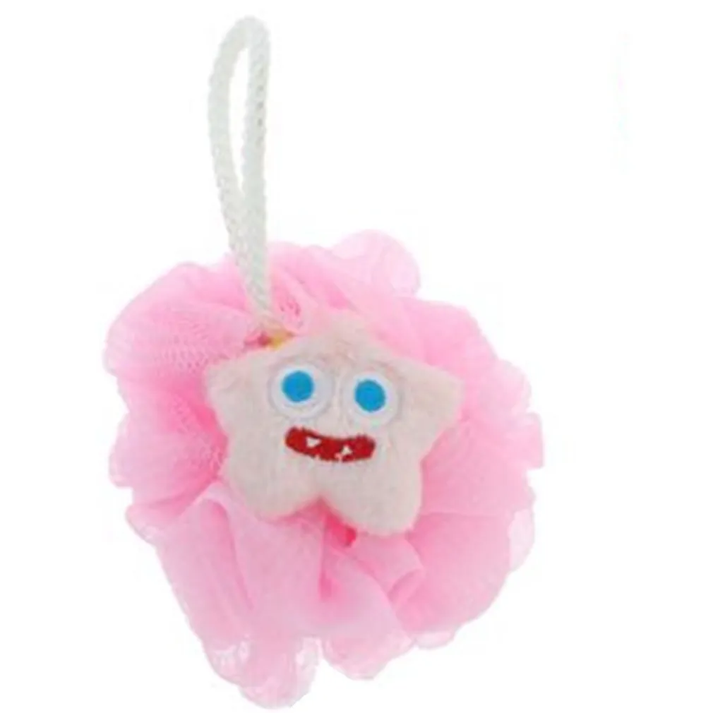 SPUGNA PER DOCCIA SPUGNETTA A RETE BAGNO PELLE CORPO CON STELLINA COLORATA 10780