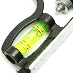 SQUADRA COMBINATA CON LIVELLA METRICA A BOLLA IN ALLUMINIO ANGOLO 45°90° 300m